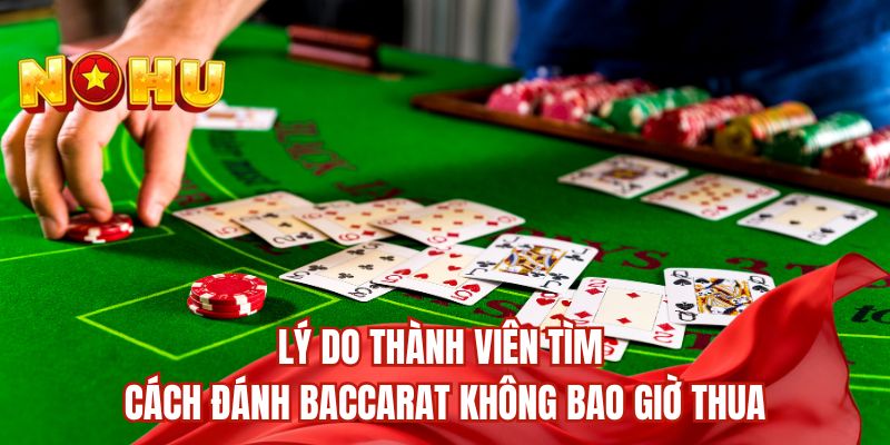 Lý do thành viên tìm cách đánh baccarat không bao giờ thua
