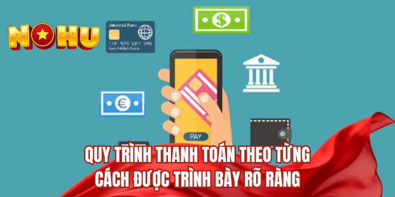 Quy trình thanh toán theo từng cách được trình bày rõ ràng